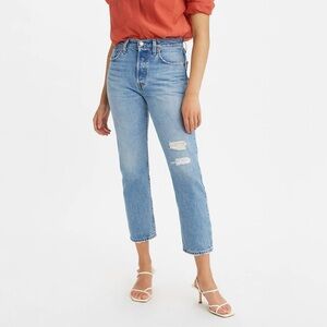 NWT Levi's Women’s 501 Original Cropped High Rise 25x26 Straight Leg